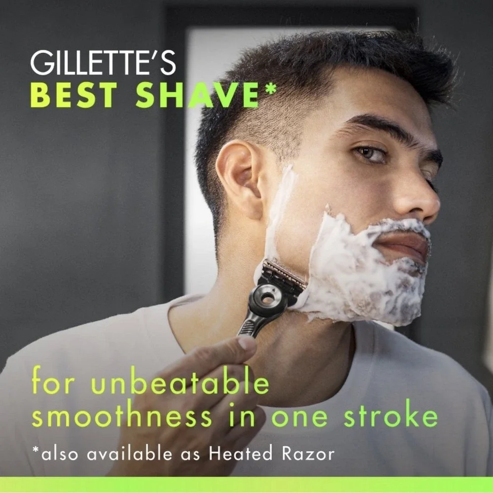 Gillette Labs Razor 5 Blades Exfoliating Bar Magnetic stand -  2 cartridges